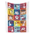thumbnail image 2 of Throw Pillow Covers For 101 Dalmatians Throw Blankets for Thin Bed Couch Decor Kids Adult Nap Bedroom Car All Season Birthday Gifts 60×80 inch Throw Blanket and Pillowcase Set, 2 of 5