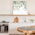 thumbnail image 6 of Teal Summer Eucalyptus Leaves Wall Art Painting on Canvas, Watercolor Spring Botanical Canvas Art Home Prints Wall Art Framed Modern Artwork for Living Room Bedroom Wall Decor 8x8in, 6 of 9