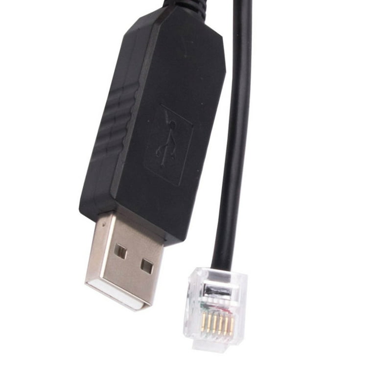 mumlende innovation Topmøde USB To Rj11 Rj12 6P4C Adapter Serial Control Cable EQMOD Cable for - Mount  Pc Connect for Hand Control Cable,1.8M - Walmart.com