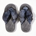 thumbnail image 6 of Xfvqtps Womens Fuzzy Flip Flops Winter Warm Flat House Shoes Soft Sole Non Slip Indoor Slides Cozy Ladies Home Slippers, 6 of 8