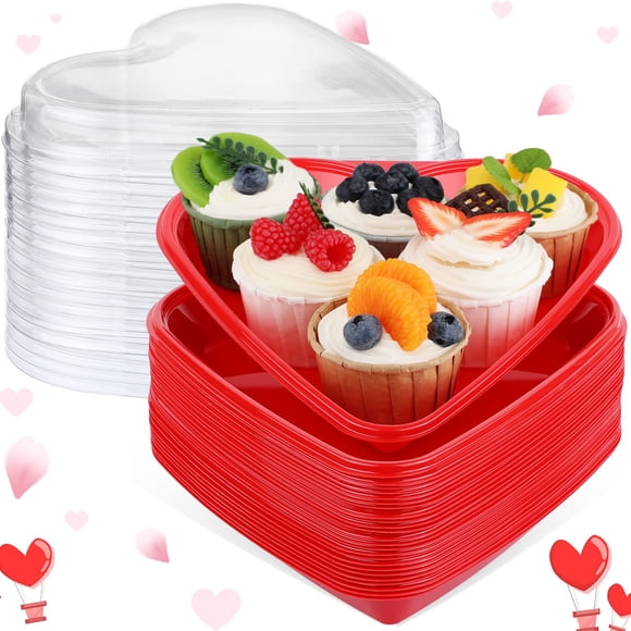 Bandeja para servir Nuogo en forma de corazón de San Valentín, juego de 10