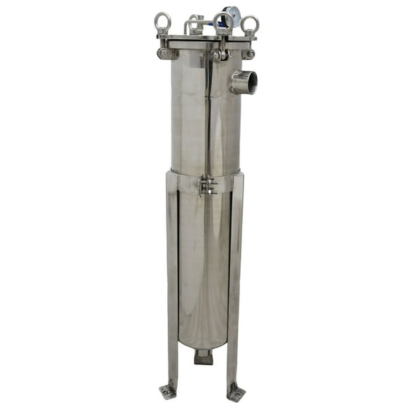 EQCOTWEA #2 Bag Filter Housing Water Filter Purification Equitment 304 Stainless Steel 2inch NPT 50T/H