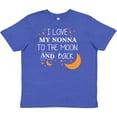 thumbnail image 3 of Inktastic I Love My Nonna To The Moon and Back Youth T-Shirt, 3 of 5