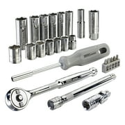 Zero Degree 38131 25pc 3/8 DR Metric Socket Set with Gearless Ratchet