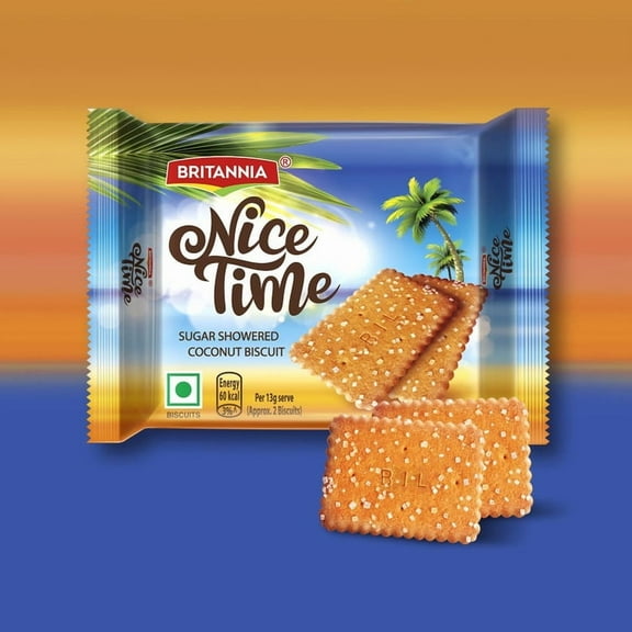 Britannia Nice Time Coconut Biscuits 80 gms pack