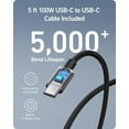 thumbnail image 3 of Anker Nano 100W USB-C Charger, 3-Port Fast Compact GaN Charger, Compatible for MacBook Pro/Air, ThinkPad, Dell, iPad Pro, iPhone 15 Series, Galaxy S23, and More (USB-C to USB-C Cable Included), 3 of 8