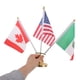 thumbnail image 5 of 1 juego de banderas de escritorio de Estados Unidos, Canadá y México, bandera nacional con asta para centro de mesa de oficina, eventos deportivos campestres., 5 of 6