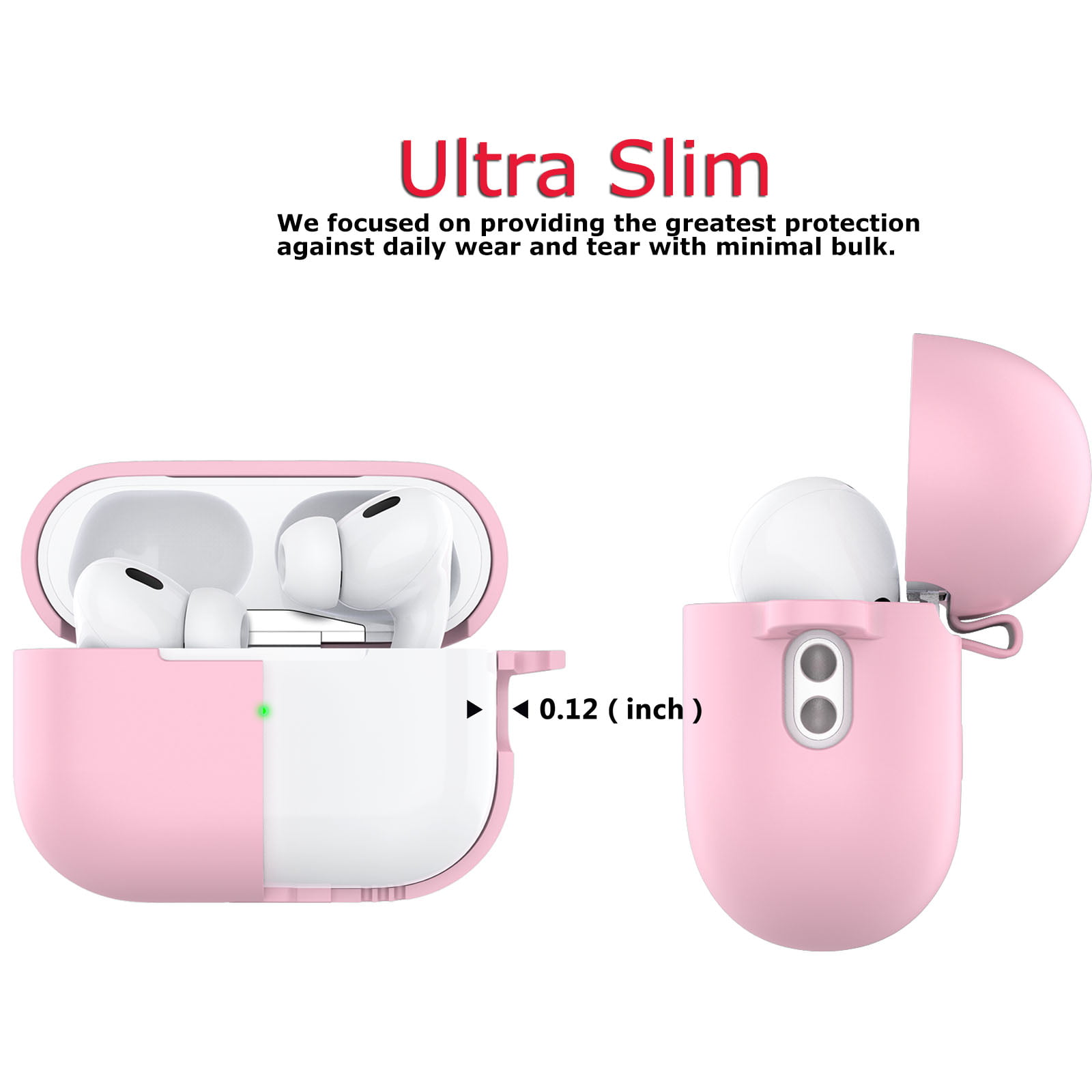 OLEBAND Airpods Pro 2nd Generation(2022) Case with Cute Bling  Keychain,Silione Protective and Anti-Slip Cover for Apple Airpod Pro 2 Case,LED  Visible,for Women and Girls,Milk Tea : : Electronics