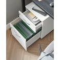 thumbnail image 5 of VASAGLE Lockable 2 Drawer 5 Roll File Cabinet with Adjustable Hanging Filing Filing Cabinet Textured Finish for A4 and Letter Documents White, 5 of 5