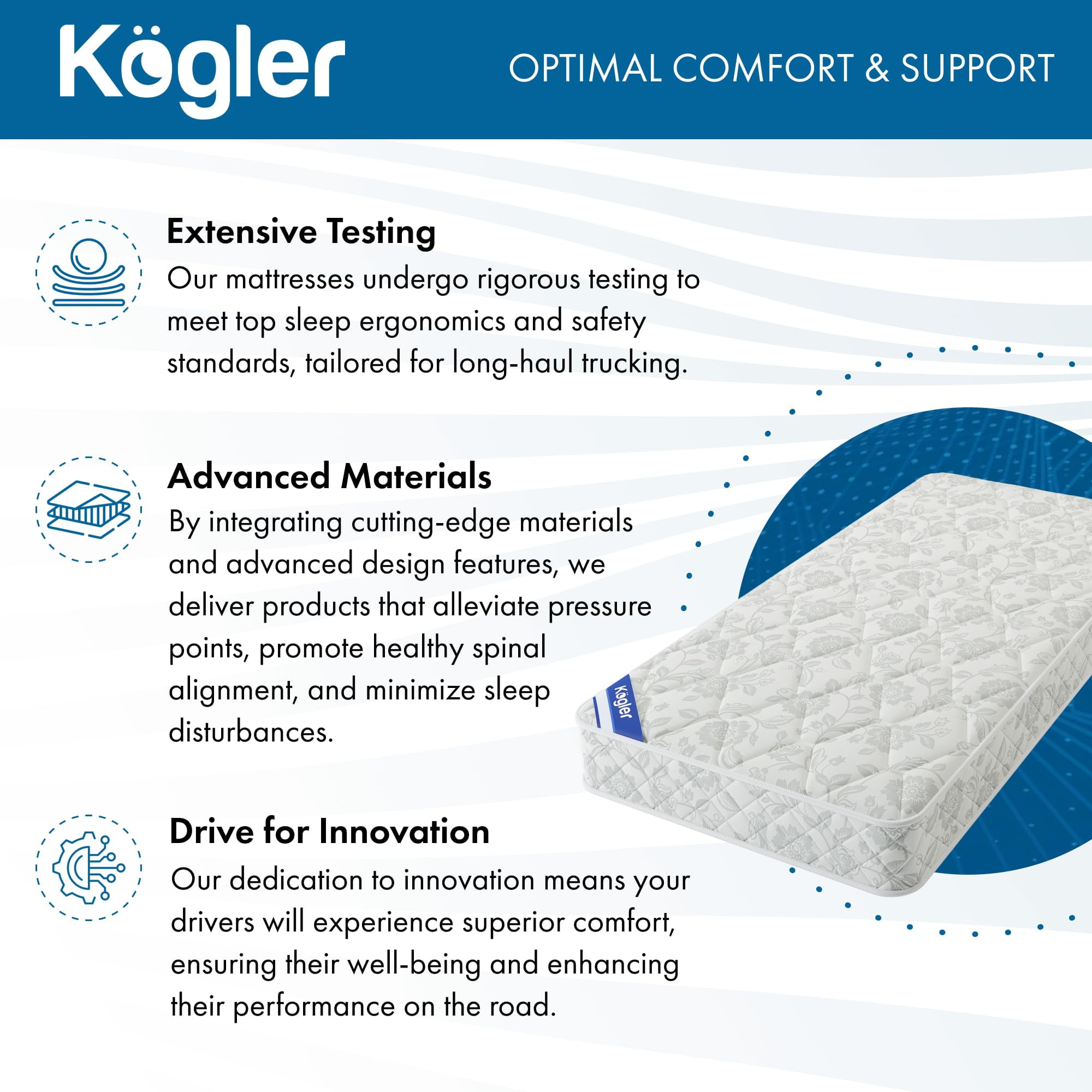 Kogler 7-Inch Luxury Firm Quilt 39X80 Luxury Firm Quilt Innerspring Hybrid