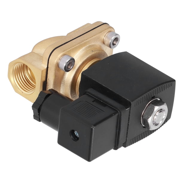 Piezas de control de tuberías, válvula solenoide de 2 vías Válvula solenoide de vía Válvula solenoide eléctrica compacta y liviana