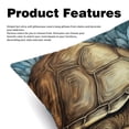 thumbnail image 2 of Turtle Decorative Pillows Covers with Unique Patterns for Bed, Home Decor - Set of 2 Pillow Inserts - Available in 16x16, 18x18, 20x20 Inches for Various Occasions, 2 of 6
