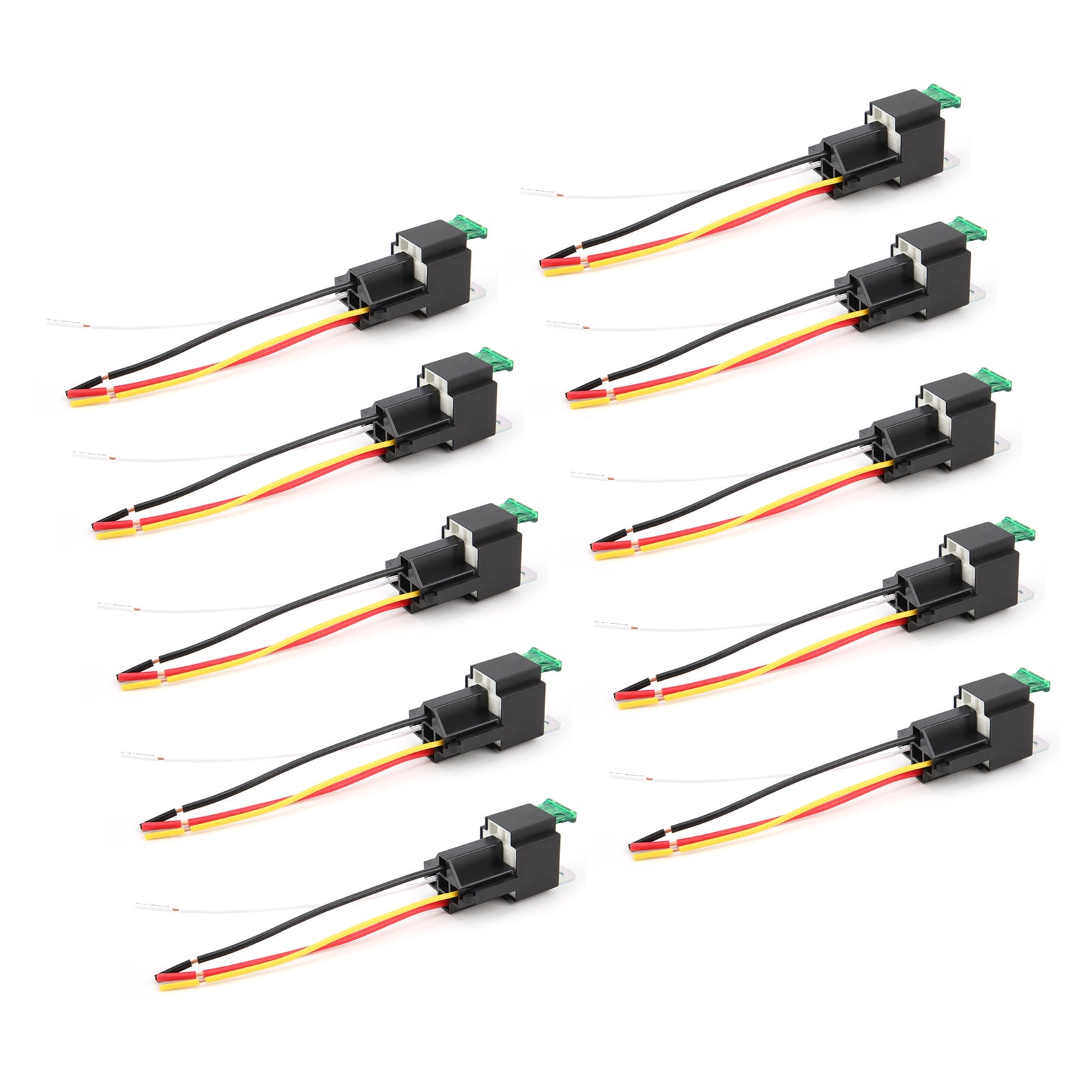 Relay, 4Pin SPST WindResistant Relay With Base Cable For Electric Controlling