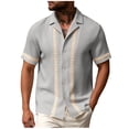 thumbnail image 2 of Qiyinn Hawaiian Shirt for Men: Tropical Summer Beach Short Sleeve Button Down Shirt, 2 of 6