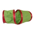 thumbnail image 1 of Reliant Ribbon - 93216W-601-10F, Grand Edge Dupioni We Ribbon, Lime/red, 4 Inch, 10 Yards, 1 of 1