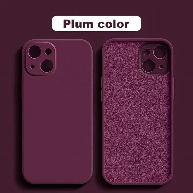 Luxury Liquid Silicone Shockproof Case for iPhone 11 12 13 14 15 Pro Max7 8 iphone 15 X XS XR Max Mini Back Soft Cover Funda