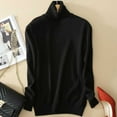 thumbnail image 2 of Fgnfyis Women Turtleneck Knit Sweater Pullover for Fashion Casual Style Black M, 2 of 5