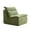 Green, variant on HomePerch Armless Lounge Chair, Single Sofa Chair with Backrest, Comfy Lazy Floor Seating for Living Room, Bedroom, or Office, Polyester Upholstered,Green