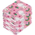 thumbnail image 3 of Coolnut Cute Llama and Rainbow Washcloths Towels, Highly Absorbent and Soft Cotton Face Cloths, 6 Pack Quick Dry Wash Cloths - 12 X 12 Inches Washcloth Gift, 3 of 7