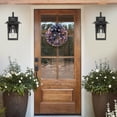 thumbnail image 5 of 4th of July Wreath for Front Door Patriotic Red White Blue Decor with Bow, All Weather Outdoor Holiday Decoration for Memorial Day Summer, 15.75 Inch Farmhouse Wreath, 5 of 5