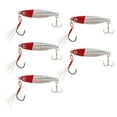 thumbnail image 4 of Leurre de Pêche Vib, 15 g 5 Pcs Leurres de Pêche Jig en Fer pour Banc pour Rivière Tête Rouge Corps Argenté, 4 of 8