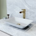 thumbnail image 2 of Vigo Vg07114 Sottile 18" L X 13" W X 4" H Rectangular Glass Vessel Bathroom Sink - White, 2 of 5