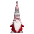 thumbnail image 2 of Naittoop Christmas Decoration Sitting Plush Faceless Doll With Decorative Patterned Knitted Hat Rudolph Doll Window Display 1pcs, 2 of 6
