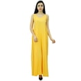 thumbnail image 1 of Bimba Robe Maxi à Bretelles Spaghetti Unie pour Femmes pour l'Été Plage Robe d'Été, 1 of 8