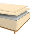 thumbnail image 2 of Sheet has Zipper Fitted Sheet, (Queen Size 60x80) 6 Inch Deep Pocket, 100% Egyptian Cotton, 800 TC, Solid Ivory Color., 2 of 10