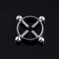 thumbnail image 5 of Adjustable Titanium Round Fake Non-piercing Nipple Ring Shield Jewelry--Rose gold, 5 of 5