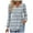 Gray1, variant on Plebaso Women's V Neck Tunic Tops Casual Long Sleeve Flowy Tshirts Print Loose Dressy Blouses for Women