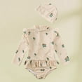 thumbnail image 3 of Hfolob Girls Romper Girl Bathing Suit With Allover Long Sleeve Jumpsuits Cartoon Sunscreen Swimwear, 3 of 3