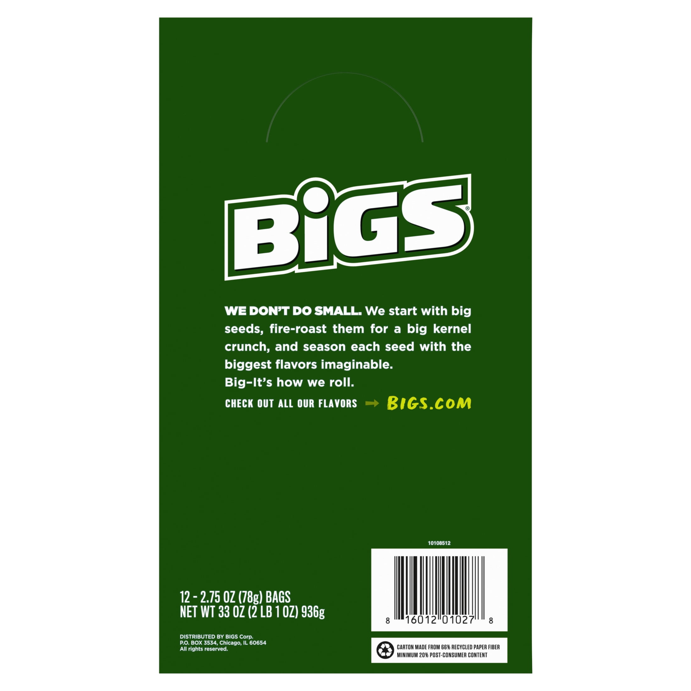 Bigs Sunflower Seeds Vlasic Dill Pickle 2.75oz (Pack of 12)