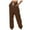 Brown, variant on Pants for Women Ladies Casual Pants Brown Work Pants Women Lounge Pants for Women Loose Fit Elastic Pants for Women with Pockets Womens Capris for Summer