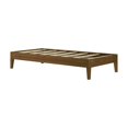 thumbnail image 3 of Plank+Beam Twin Bed Frame, Solid Wood Adults Platform Bed with Wooden Slats, Matte Walnut, 3 of 8