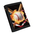 thumbnail image 2 of FUIALDOLG Flaming Baseball Trifold Pouch, Polyester Fabric Youth Wallet for Outdoor Sports, Wear Resistant Lightweight Toddlers Purse, 2 of 7