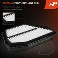 thumbnail image 6 of A-Premium 2-PC Engine Air Filter Compatible with Honda Accord 1994-1997 2.2L, Odyssey 1995-1998 & Acura CL 1997-1997 2.2L, CL 1998-1999 2.3L & Isuzu Oasis 1996-1999, Replace# 17220P0AA00, 5862022550, 6 of 9