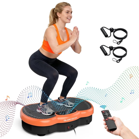 Anqdy Vibration Plate Exercise Machine 330 lb Weight Capacity, Orange