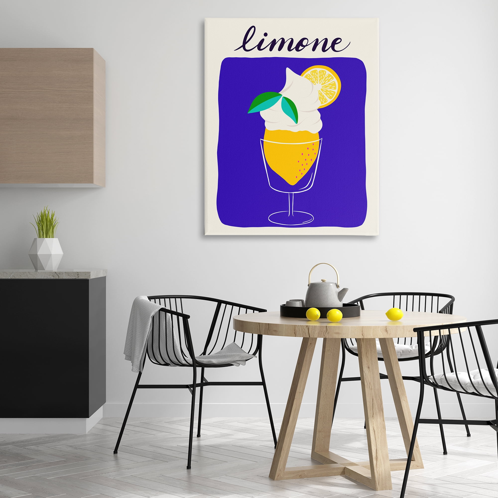 Stupell Industries Limone Citrus Dessert Food & Beverage Painting Wrapped Canvas Art Print Wall Art, 36 x 48