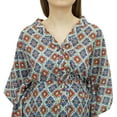 thumbnail image 6 of Bimba Moms Multicolour Drawstring Maxi Dress Kimono Sleeve Maternity Kaftan-8, 6 of 6