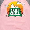 thumbnail image 3 of Peanuts - Camp Chill - Toddler And Youth Girls Raglan Graphic T-Shirt, 3 of 5