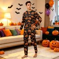 thumbnail image 4 of 2026 Matching Family Halloween Pajamas Set, Fall Sleepwear, Ghost & Pumpkin Printed Holiday Sleepwear, Soft Loungewear PJs Outfit, 4 of 5