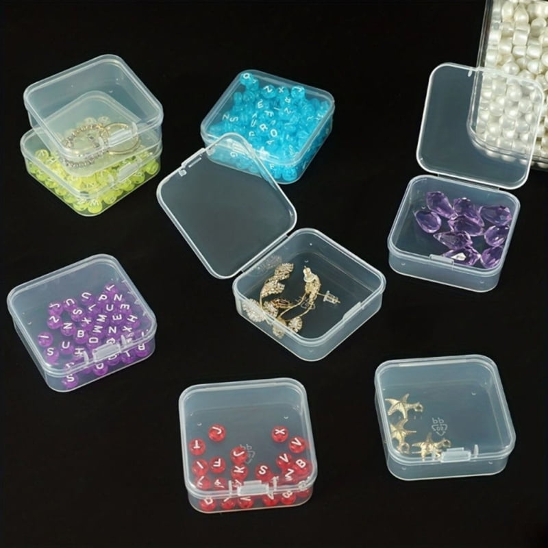Sturdy Plastic Craft Organizers Boxes for Jewelry Beads Projects Stackable