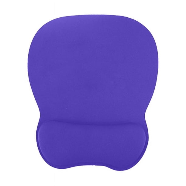 Nvzi Alfombrilla de ratón ergonómica con soporte de gel para la muñeca, con superficie de descanso para muñecas suave y base de PU antideslizante para oficina y hogar, 9,6 x 8,4 pulgadas, morado