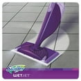 thumbnail image 2 of Swiffer WetJet Mop, 11 x 5 White Cloth Head, 46" Purple/Silver Aluminum/Plastic Handle, Each, 2 of 3