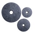 thumbnail image 1 of 30 x 2.2 in. Sandstone Ribbed Round Wall Decor, Middle Hole, 1 of 1