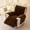 Dark Coffee, variant on Faux Fur Recliner Chair Covers,Non Slip Reclining Couch Cover Soft Comfort Washable Sofa Recliner Cover with Elastic Straps,Furniture Protector for Kids, Pets Beige