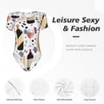 thumbnail image 5 of Picia Wine Bottles Glasses Womens One Piece Swimsuits Modest Tummy Control Bathing Suits Lace Up Slimming Swim Suit-Small, 5 of 9