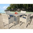thumbnail image 6 of Fairmont Square Dining Table with 4 Chairs-Color:Grey, 6 of 7
