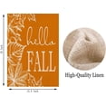 thumbnail image 6 of Hello Fall Maple Leaves Garden Flag Burlap Vertical Double Sided 12.5x18 Orange Autumn Leaf Small Yard Flags Thanksgiving Harvest Home Farmhouse Outdoor Decoration, 6 of 6